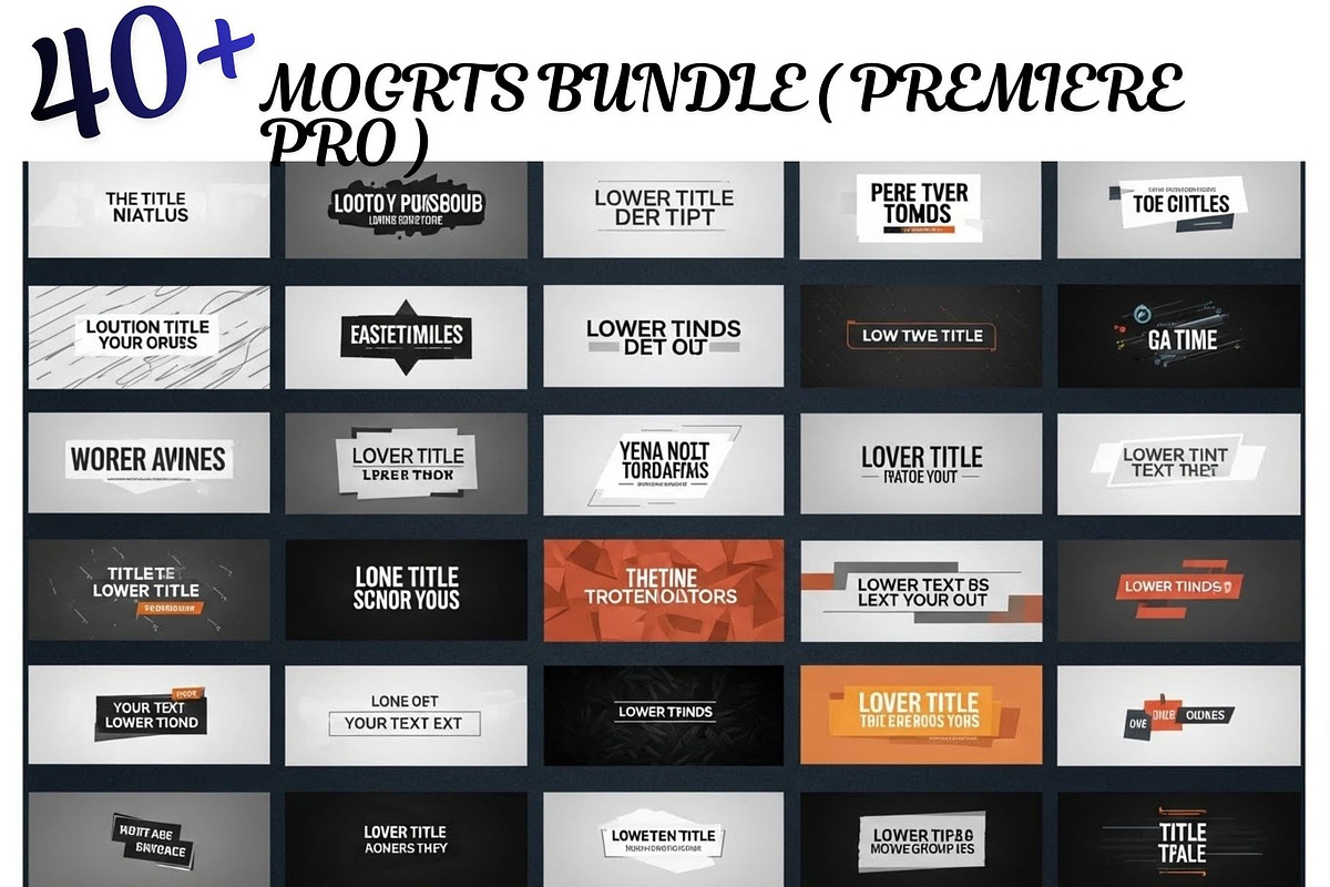 40 Editable Motion Graphics MOGRTs, a Social Media Template by Aban's World (Photo 5 of 11)