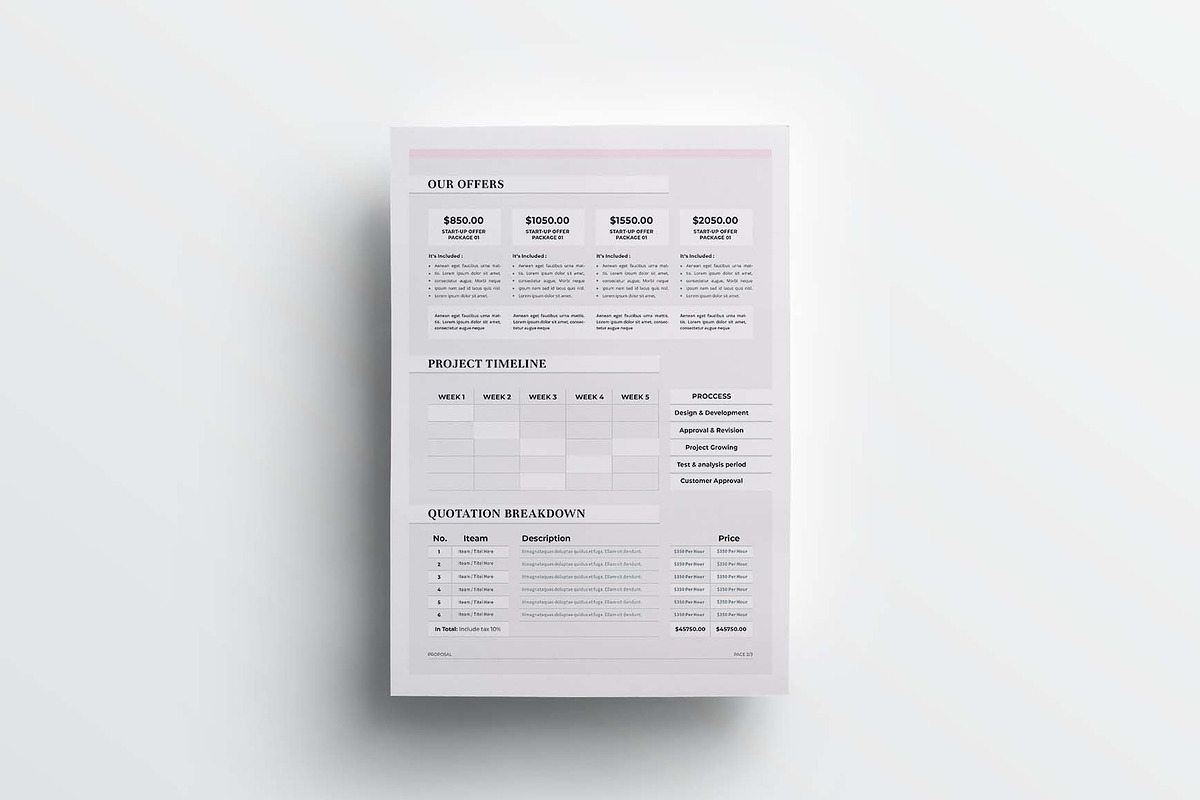 Proposal | MS Word & Indesign, a Stationery Template by design_hut (Photo 4 of 7)