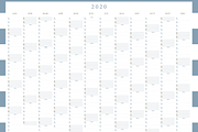 Printable A3-Wall Calendar&Planners, a Stationery Template by Suphansa (Thumbnail 4 of 5)