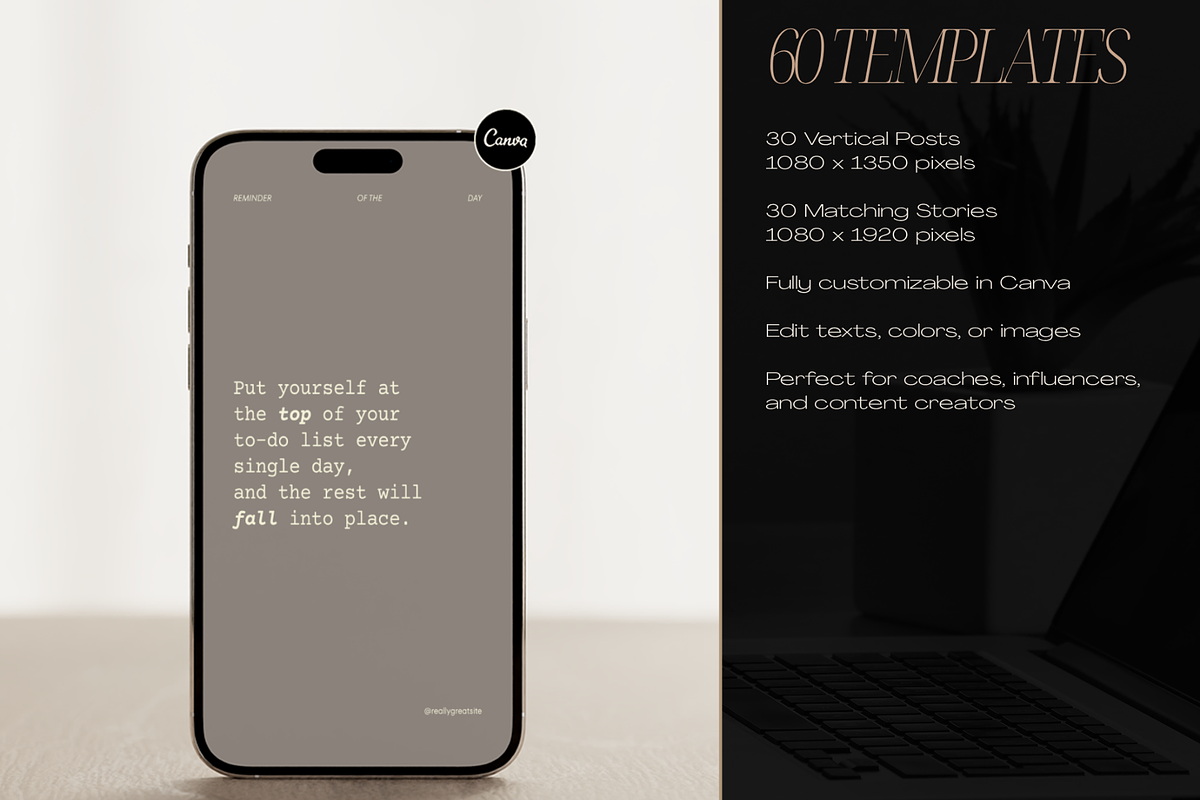 Self Care Reminders Instagram Bundle, a Social Media Template by Creatif Foundry (Photo 6 of 8)