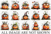 Whimsical Halloween Pumpkin Clipart, a Seasonal Illustration by Canvas Craft (Thumbnail 4 of 10)