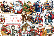 Christams Santa Claus Clipart, an Illustration by Designworld (Thumbnail 1 of 6)
