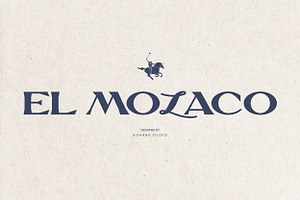 EL MOLACO Display Font, a Serif Font by Hishand Studio