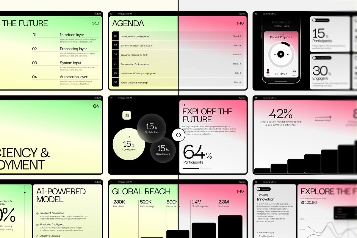 Pitch Deck System: Figma Templates, a Presentation Template by VladTyzun (Photo 4 of 11)