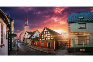 Parnu, Estonia. Puhavaimu Street, an Architecture Photo by Our Amazing World