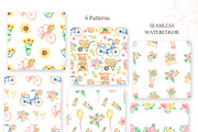 Watercolor Flower Shop Set, a Decorative Illustration by MayaNavits (Thumbnail 4 of 6)