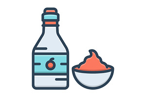 Sauce tomato color icon, a Duotone Icon by Creative priyanka