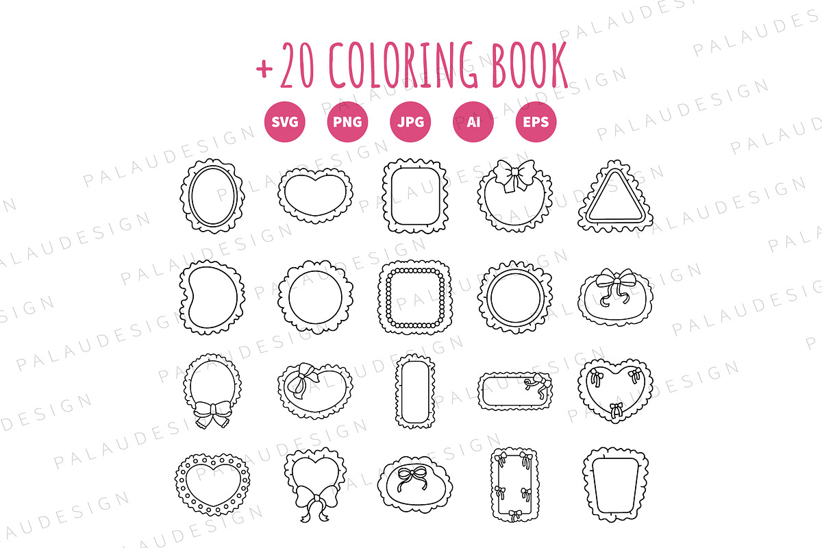 Decorative Frames Clipart Set, a Decorative Illustration by Palau (Photo 9 of 9)