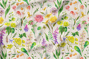 Watercolor meadow herbs&flowers, an Illustration by Depiano (Thumbnail 16 of 19)