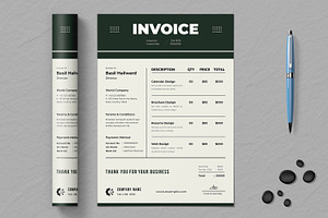 Invoice Layout, a Stationery Template by ContestDesign