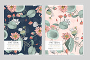 Nelumbo, Luxury Pattern & Motifs, a Pattern Graphic by TSTUDIO (Thumbnail 3 of 9)
