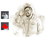 Oil Canvas Sketch Photoshop Action, an Action Add-On by Studio Retouch (Thumbnail 3 of 11)
