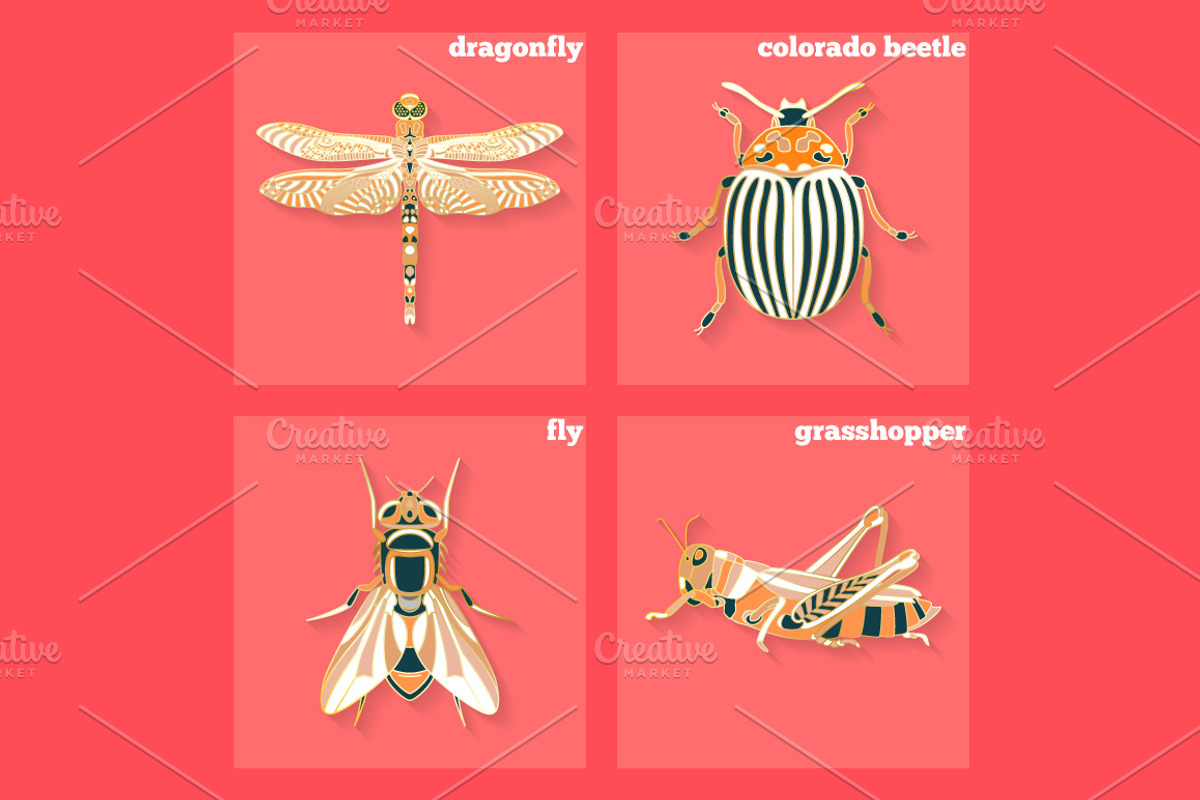 16 Insects Logos, a Branding & Logo Template by karnofff