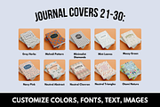 KDP 50 Journal Cover Bundle Canva, a Magazine Template by Self Publishing Magic (Thumbnail 6 of 8)