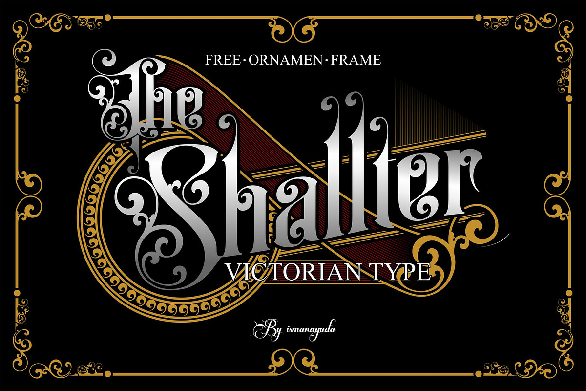BUNDLE FONT FRAME ORNAMEN, a Blackletter Font by ismanayuda (Photo 17 of 21)