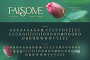 Falsome, a Serif Font by Burntilldead (Thumbnail 11 of 12)