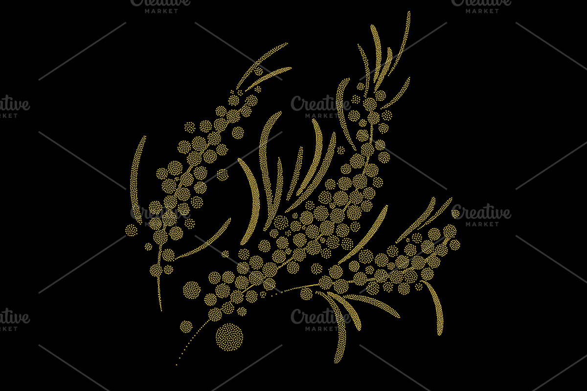 Sea buckthorn patterns set., a Pattern Graphic by xgart (Photo 4 of 4)