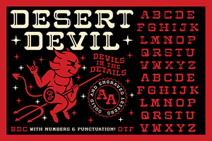 Desert Devil Display Font