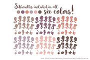 Mermaid Silhouettes in Buff, an Illustration by Amanda Ilkov (Thumbnail 3 of 3)
