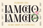 Lamcho - Serif Display Typeface, a Serif Font by MaikoHatta (Thumbnail 1 of 8)