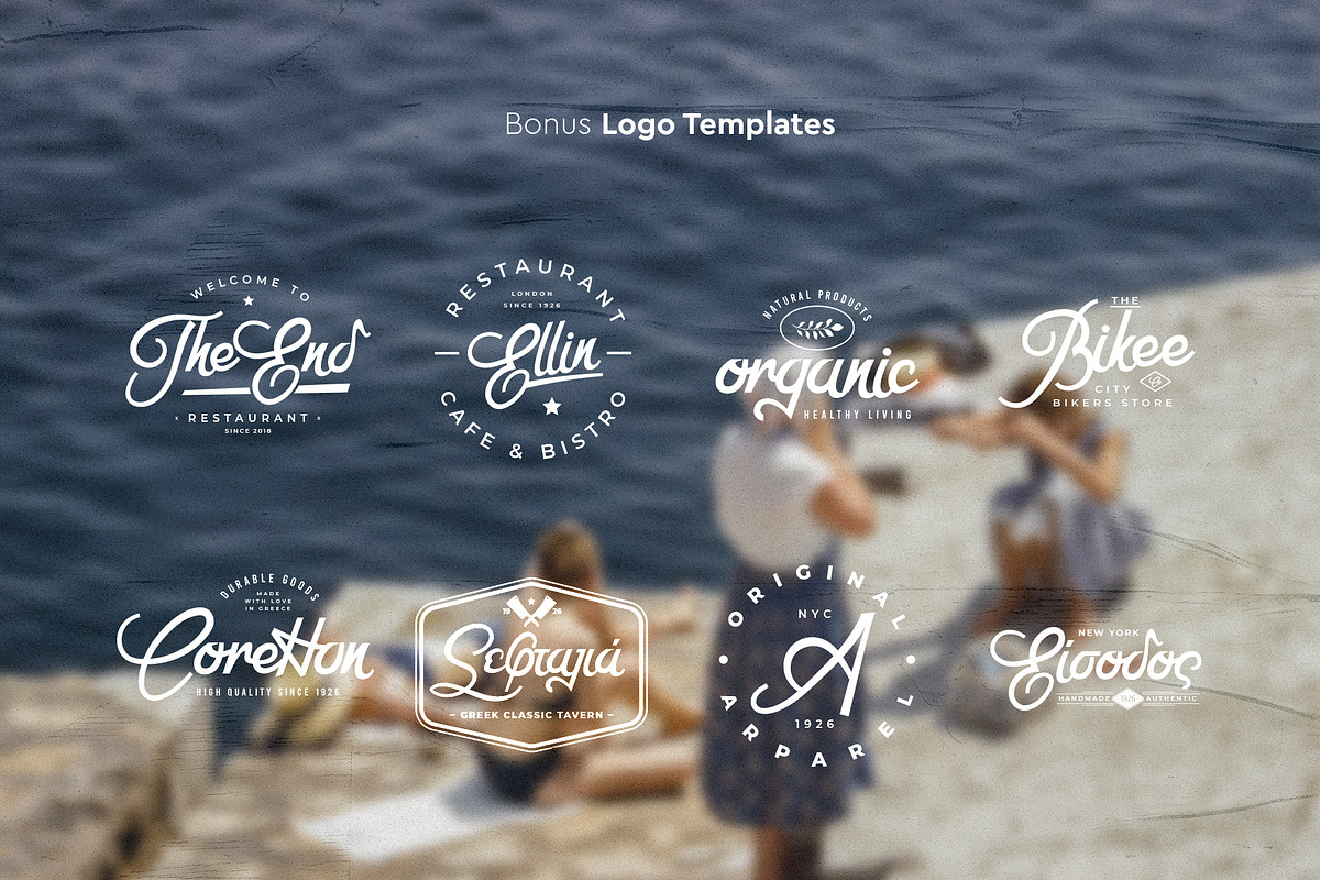 Cine Ellas font + Extras, a Script Font by George Bourle (Photo 9 of 10)