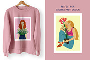 Strong & Beautiful. Plant Ladies., a Person Illustration by Annakniaz (Thumbnail 5 of 10)