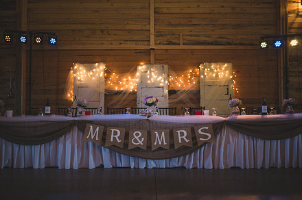 Wedding Head Table, a Photo by Anita Jeanine Photography