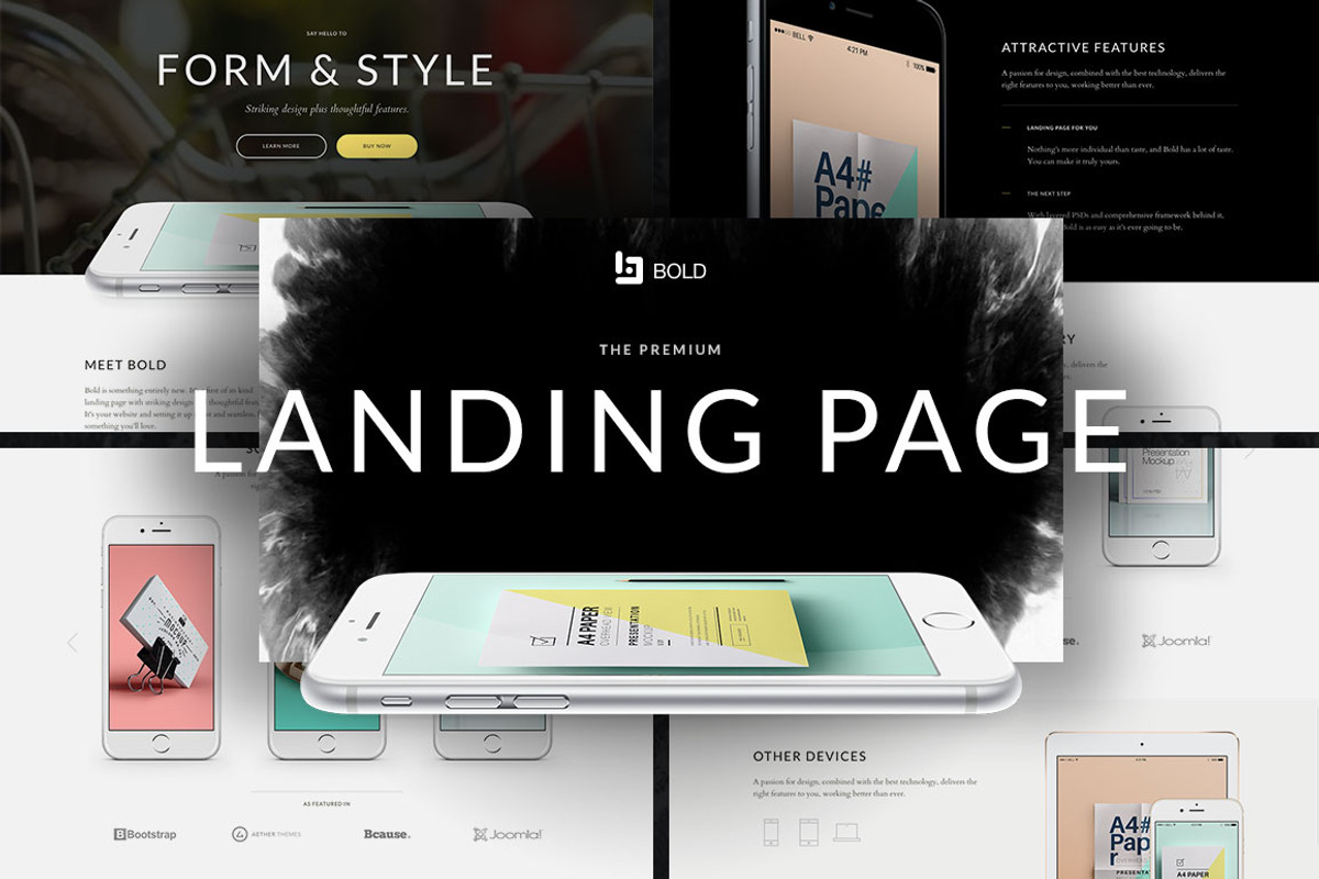 Bold - Premium App Landing Page, a HTML Template by Aether Themes (Photo 1 of 4)