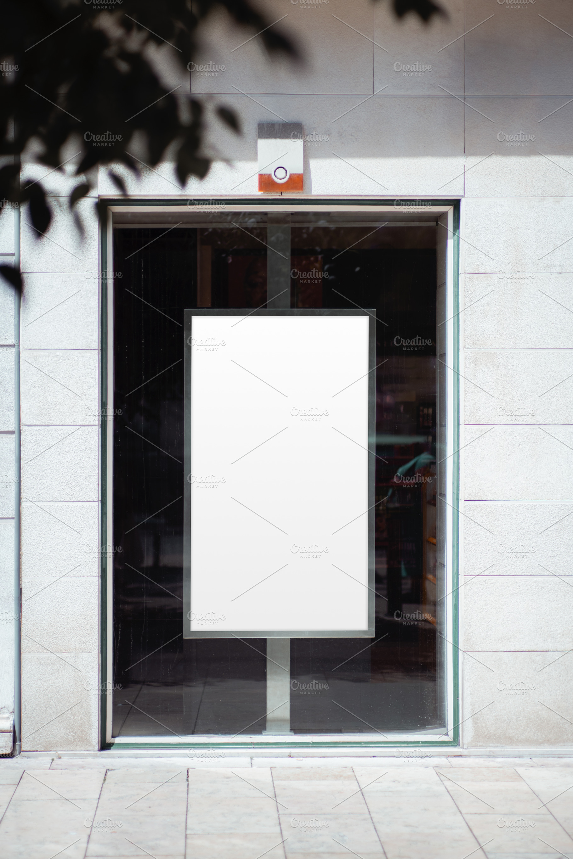 Blank Storefront Poster Display, a Business Photo by SkyNext