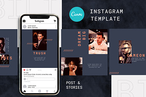 Canva Instagram Template Bili