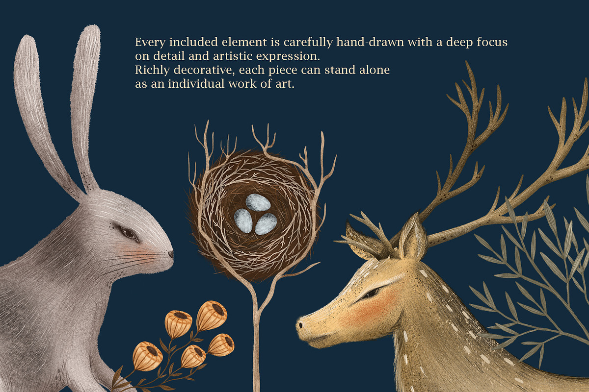 Whisper of the Woods Pattern, a Wallpaper Graphic by Kattypainting (Photo 2 of 6)