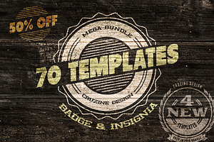 70 Logo / Badge / Insignia Templates, a Branding & Logo Template by Cruzine