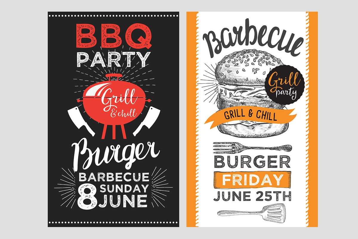 Barbecue party, bbq invitations, a Brochure Template by SpaceDuck