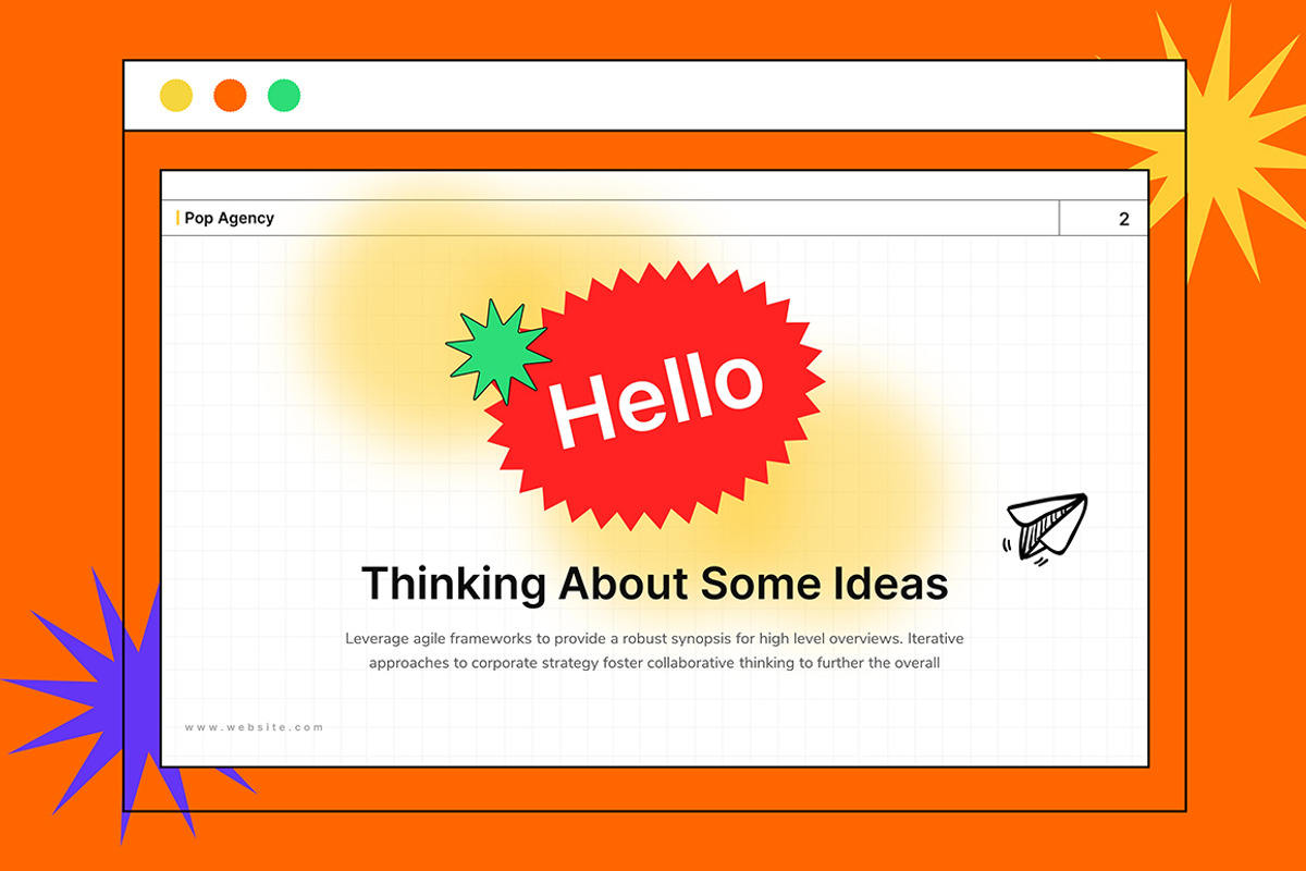 POP Agency Powerpoint Template, a Presentation Template by Brandearth RRGraph (Photo 5 of 6)