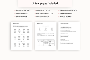 Branding Planner Editable Canva