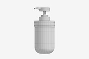 Matte Plastic Pump Bottle 3D Model, an Object 3D Model by Akebareee (Thumbnail 2 of 3)