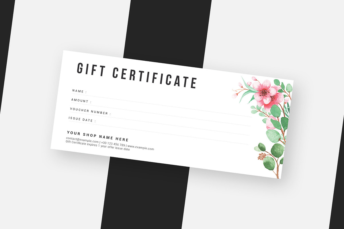 Gift Certificate, a Card Template by Amit Debnath (Photo 4 of 6)