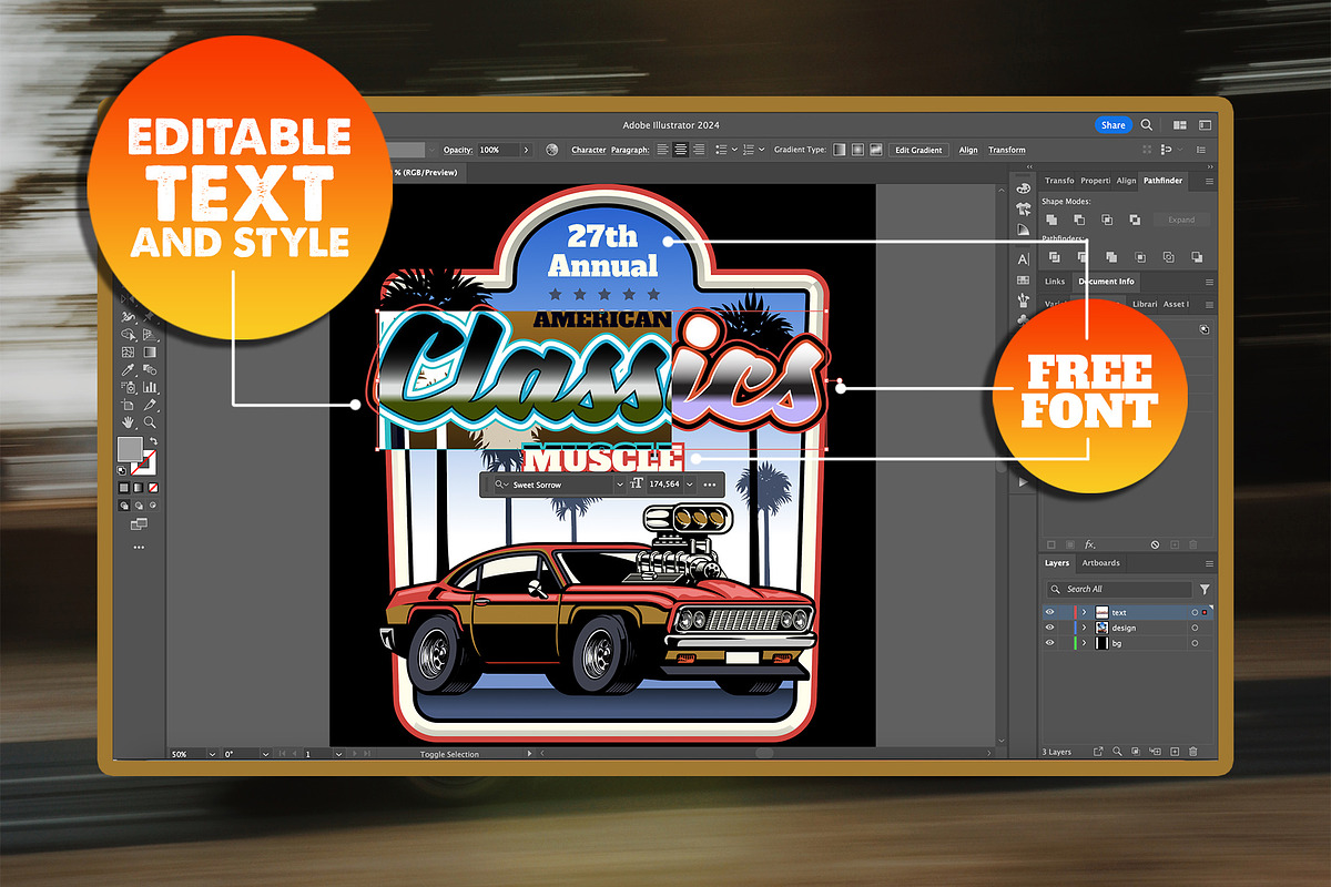 Racing Car T-shirt Design Collection, an Object Graphic by bazzier_graphik (Photo 5 of 5)