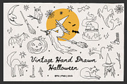 Vintage Hand Drawn Halloween, a Decorative Illustration by Barkova Nadya (Thumbnail 1 of 6)
