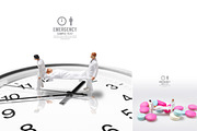 male nurse miniature figure concept