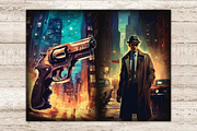 Noire Detective Junk Journal Pages, a Person Illustration by GlamArtZhanna (Thumbnail 3 of 9)