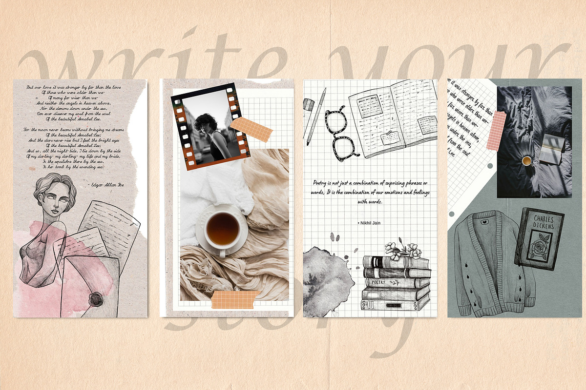 Author Social Media Pack for CANVA, a Social Media Template by Scarlet Heath Art (Photo 12 of 20)