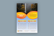 Modern 6 Pages Wall Calendar 2024, a Stationery Template by Annudesign (Thumbnail 8 of 8)