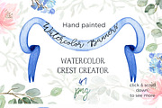 Crest Creator Wedding Watercolor, an Illustration by LABFcreations (Thumbnail 6 of 18)