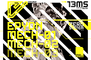 EPYON MECH Futuristic Typeface, a Font by Alex-Banks Type (Thumbnail 1 of 6)