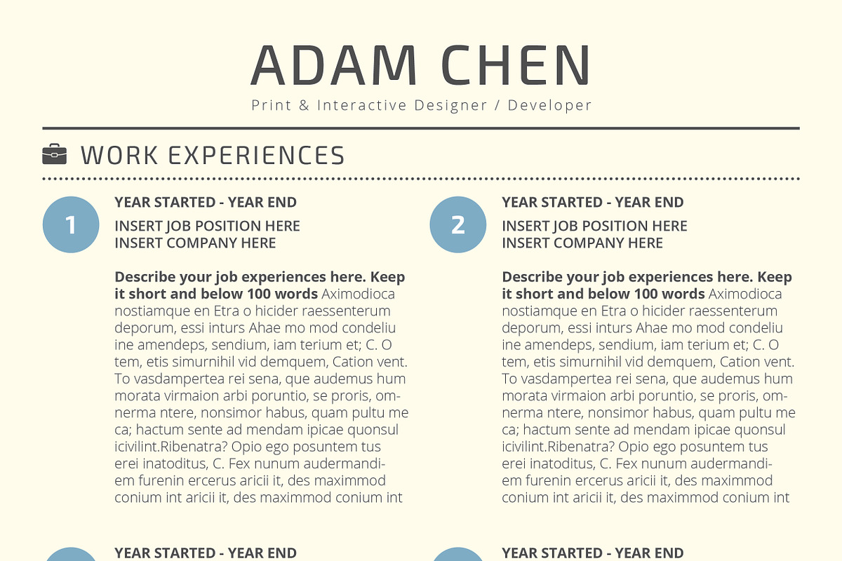 Infographic Resume, a Resume Template by Studio Chen (Photo 4 of 5)