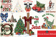 Watercolor Christmas PNG Bundle, an Illustration by DreamCafeArt (Thumbnail 1 of 10)
