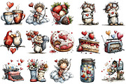 Whimsical Valentine Clipart, an Illustration by OK Design (Thumbnail 3 of 6)