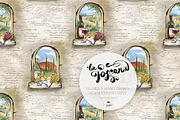 Tuscany Tiles Wine Seamless Patterns, a Pattern Graphic by KaramfilaS (Thumbnail 15 of 18)
