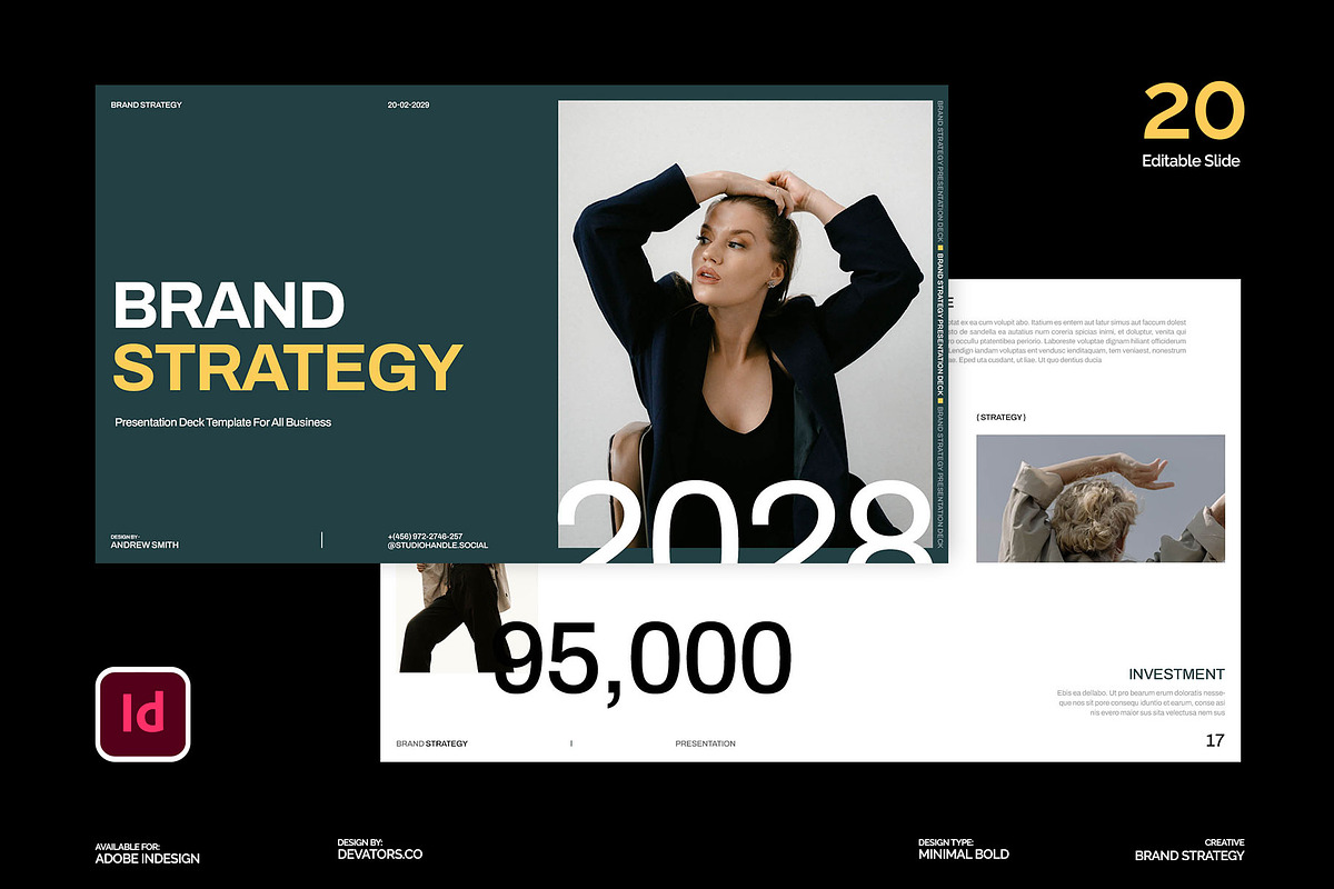 Brand Strategy Presentation Deck, a Presentation Template by Devators (Photo 1 of 6)
